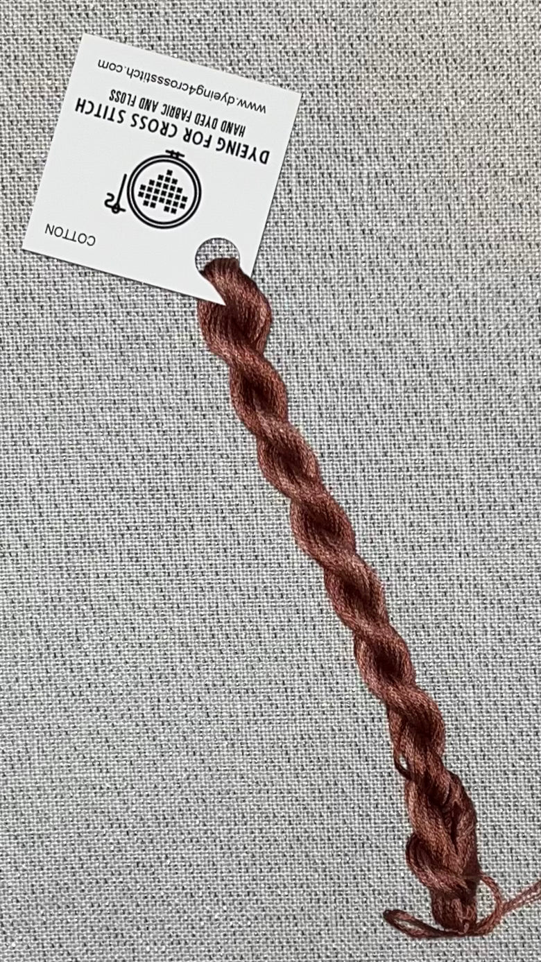 Cotton hand dyed floss - Carrot Cake