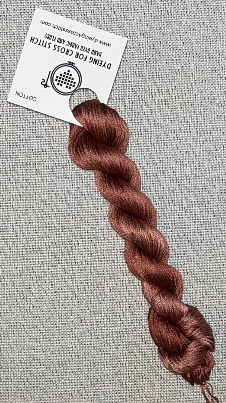 Cotton hand dyed floss - Carrot Cake