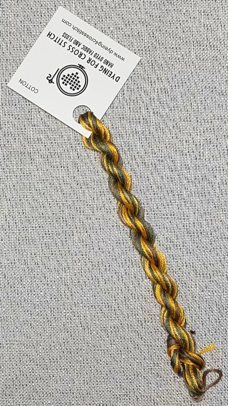 Cotton hand dyed floss - Sunflower