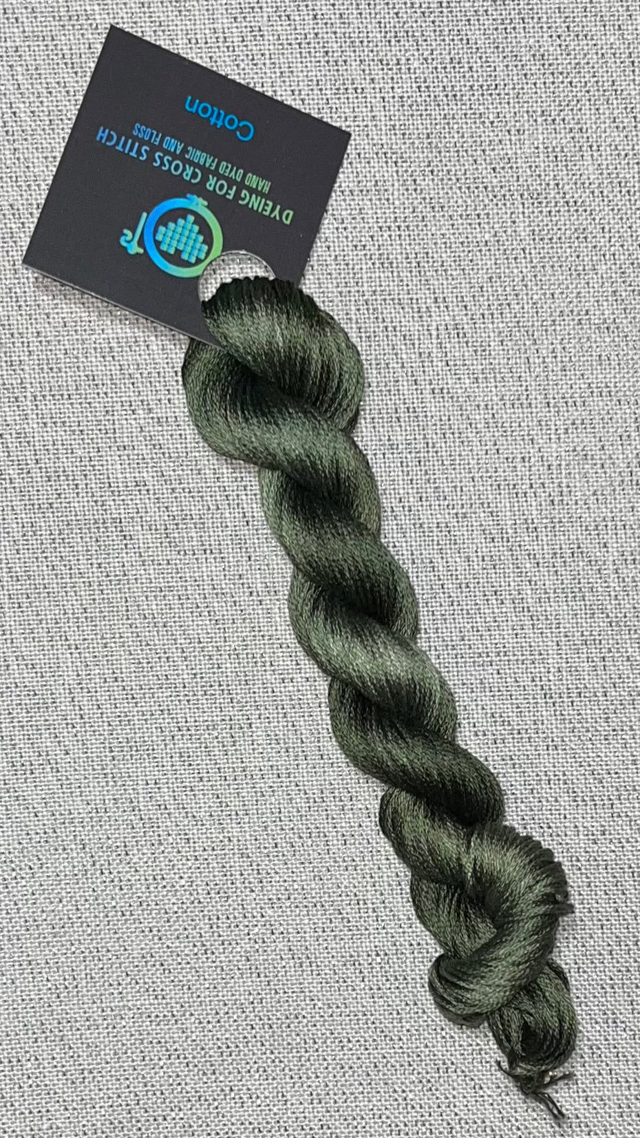 Cotton hand dyed floss - Mountain Moss