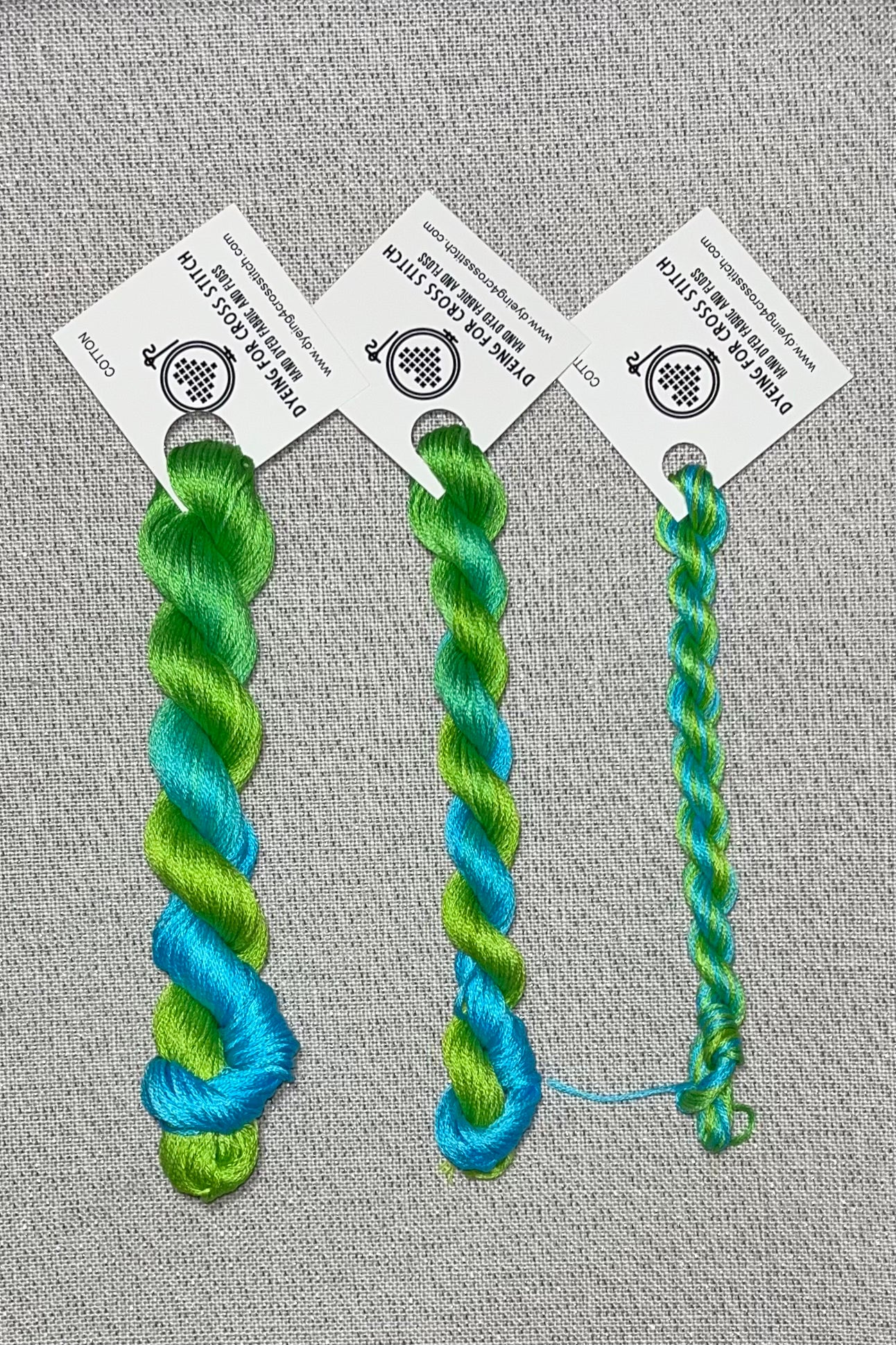 Cotton hand dyed floss - Spring