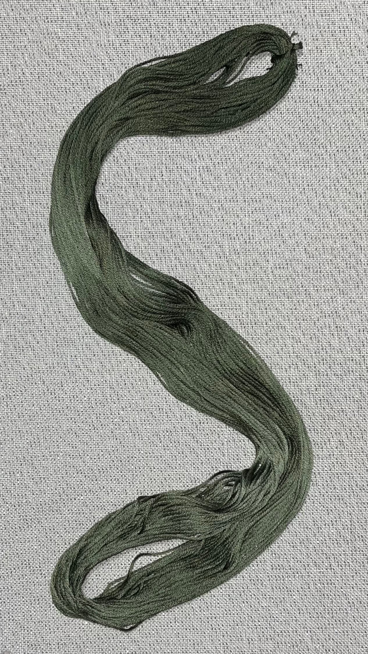 Cotton hand dyed floss - Mountain Moss