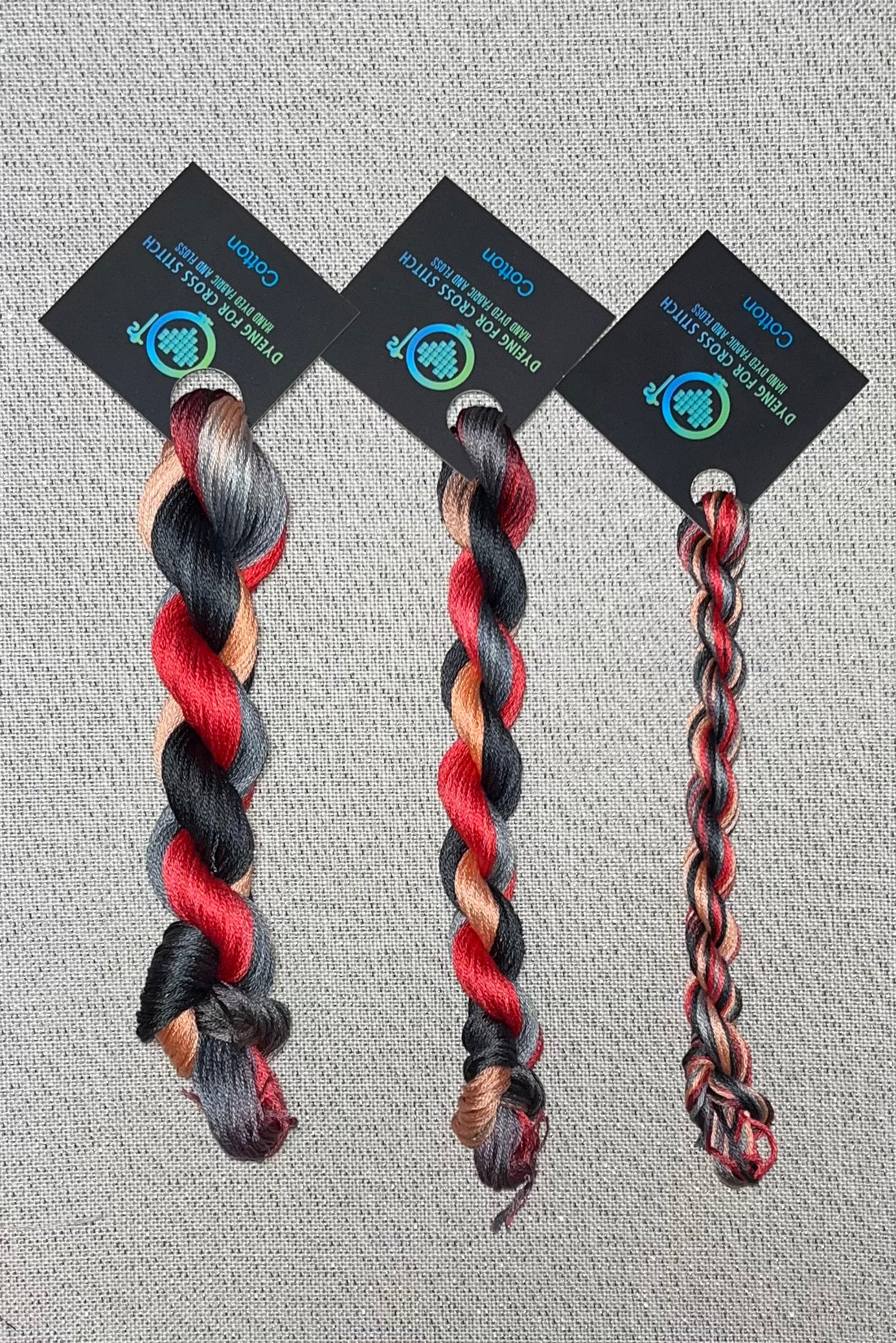 Cotton hand dyed floss - Cherry Blossoms