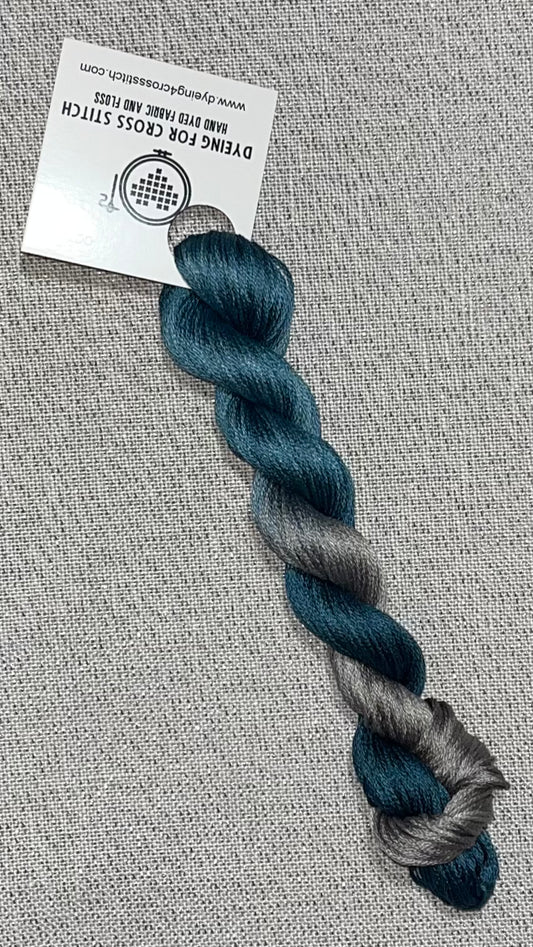 Cotton hand dyed floss - Turbulent