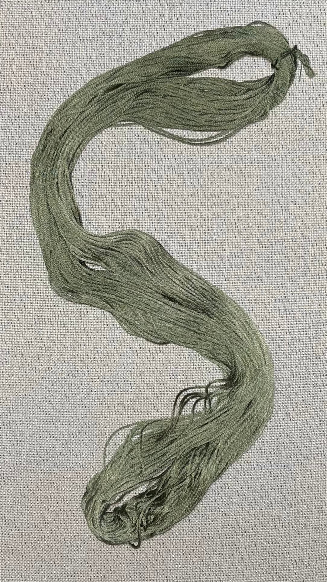 Cotton hand dyed floss - Dill Weed
