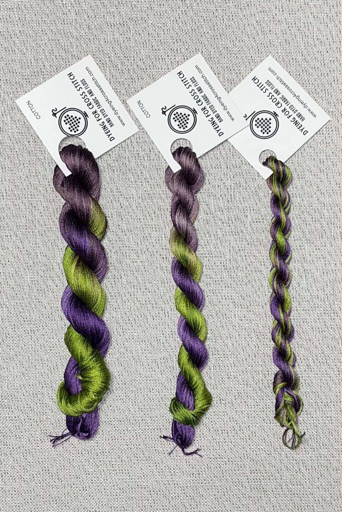 Cotton hand dyed floss - Iris