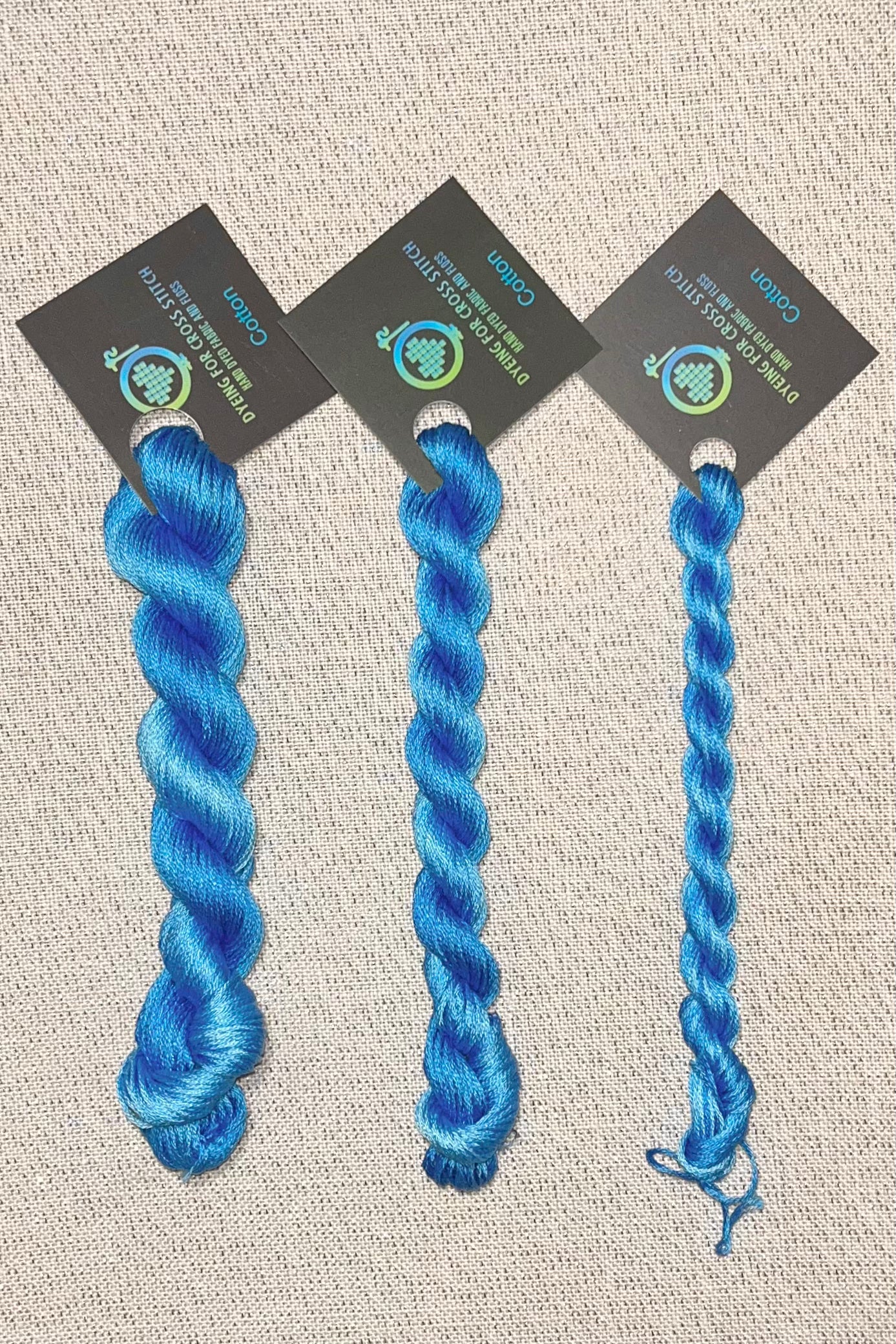 Cotton hand dyed floss - Mediterranean