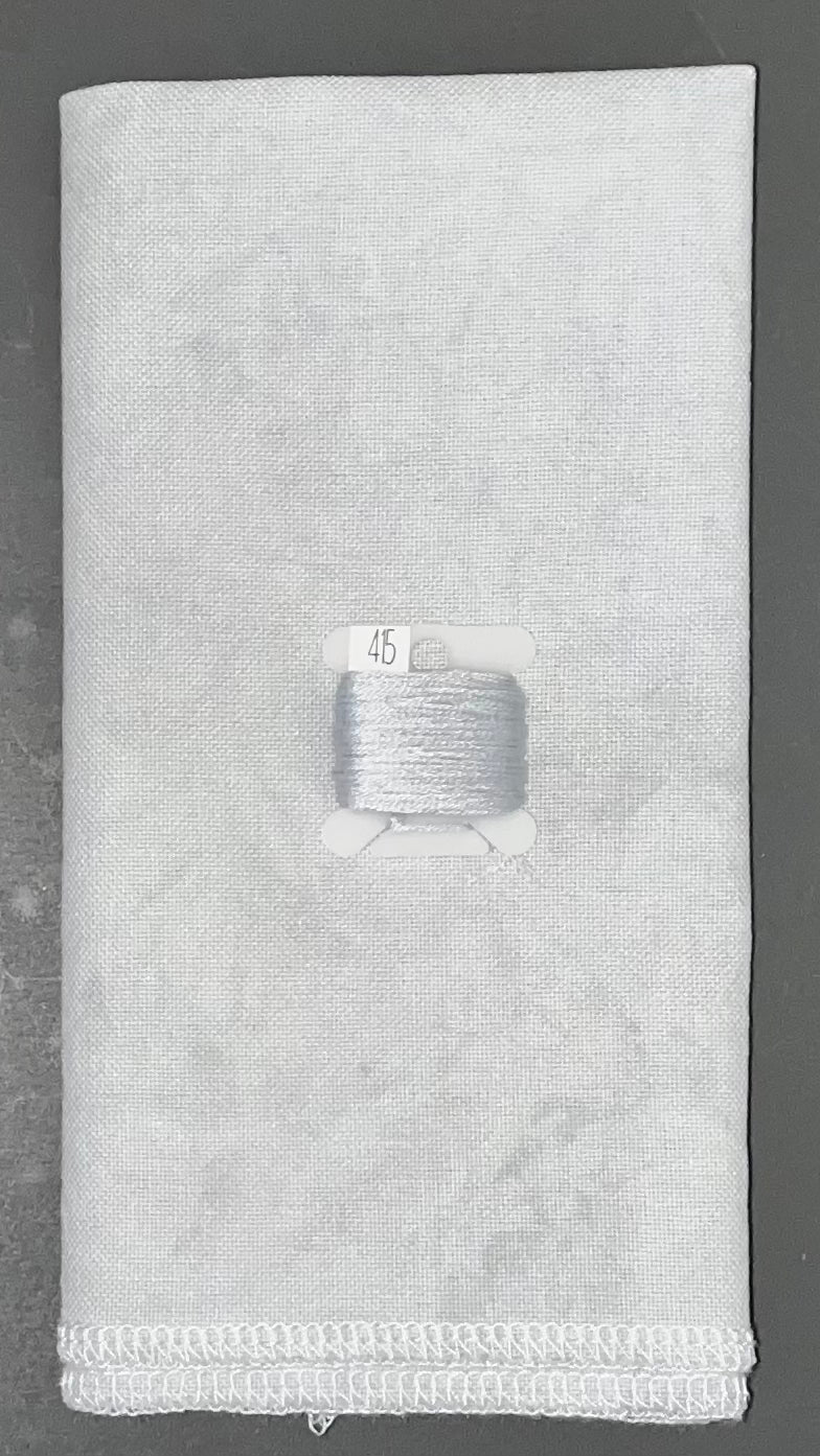 32ct lugana - 18x27 - Ash - Light