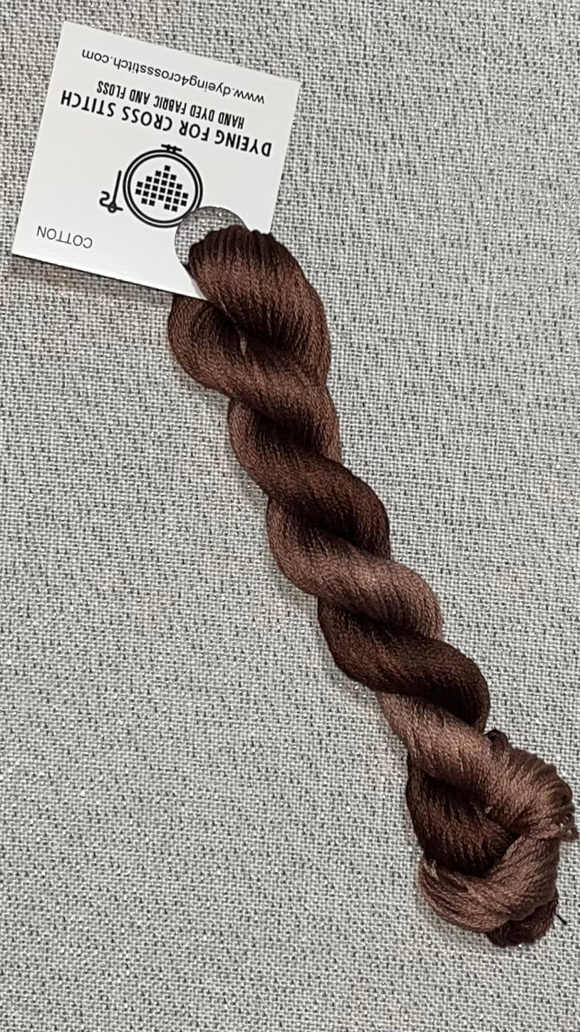 Cotton hand dyed floss - Truffle