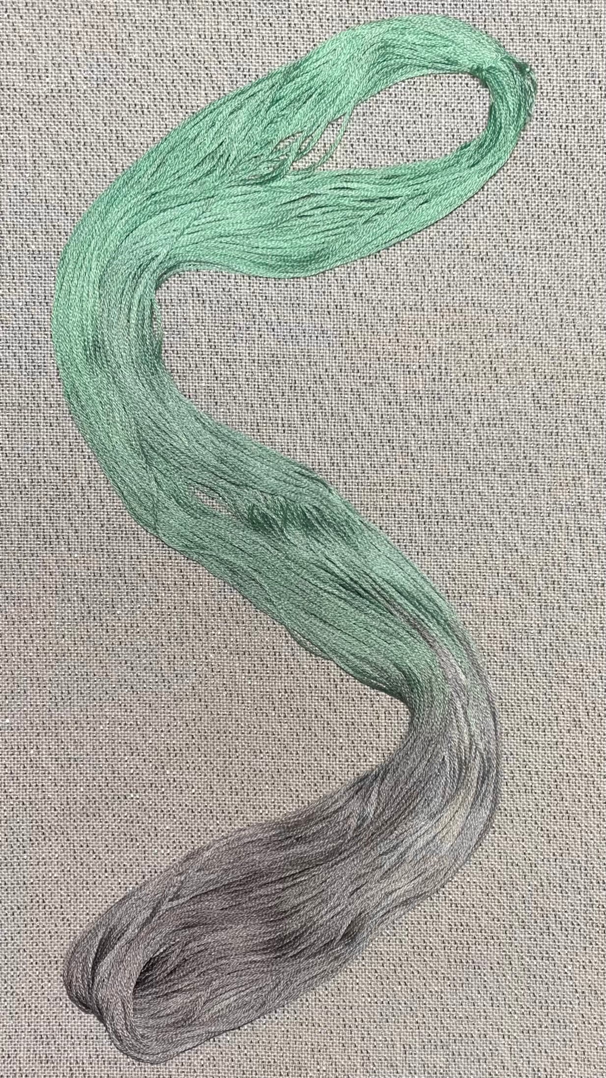 Cotton hand dyed floss - Sage