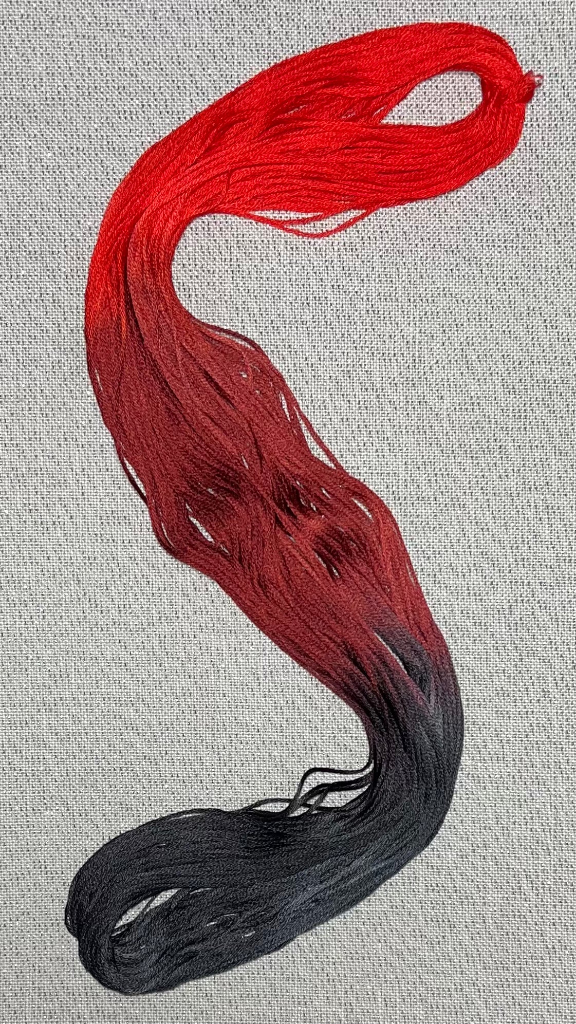 Cotton hand dyed floss - Firebane