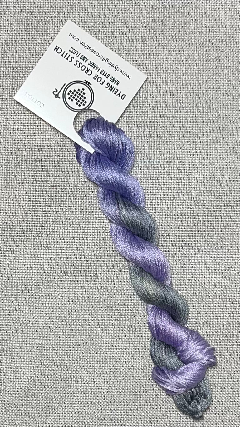 Cotton hand dyed floss - Lavender Mist