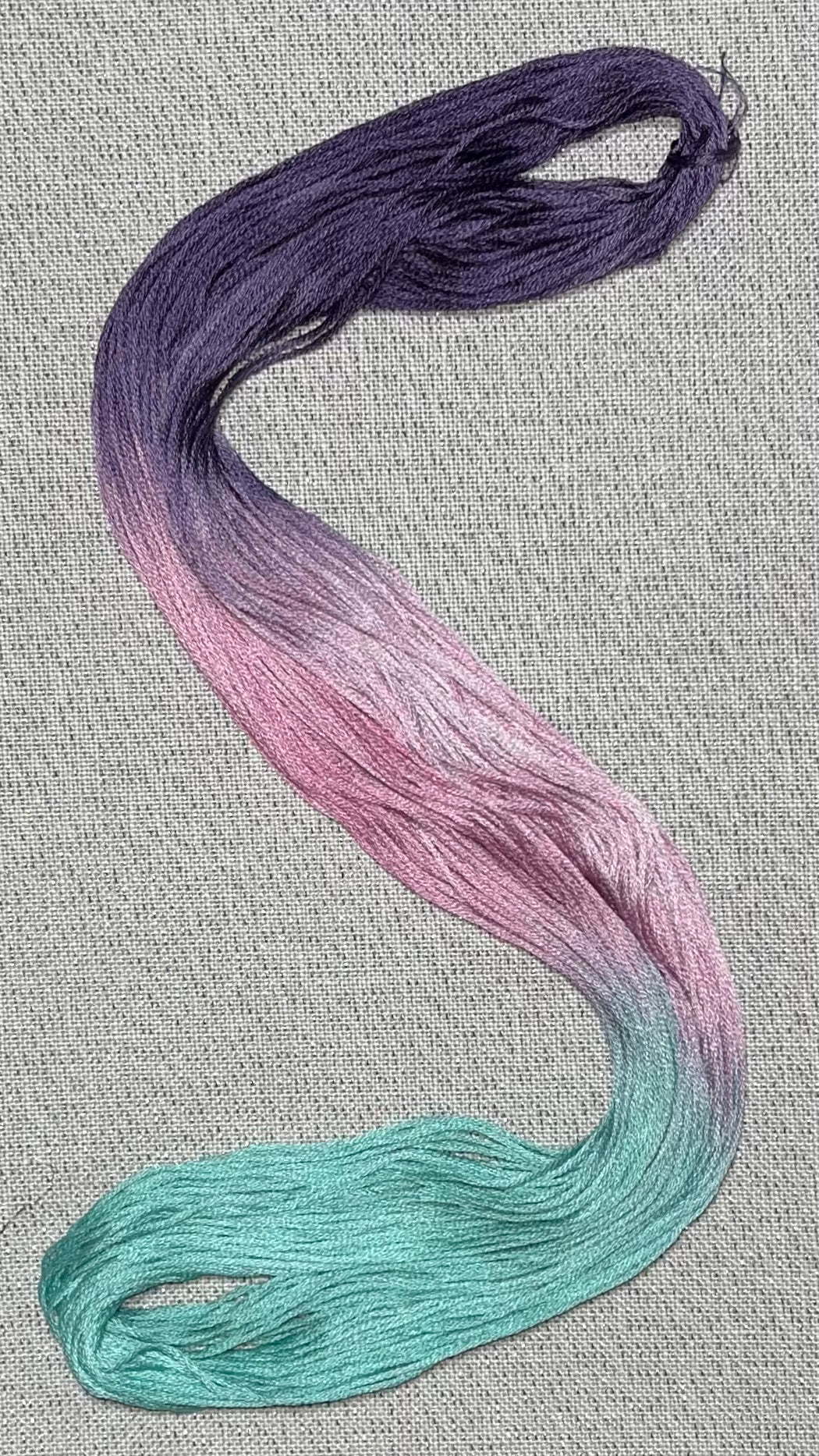 Cotton hand dyed floss - Unicorn