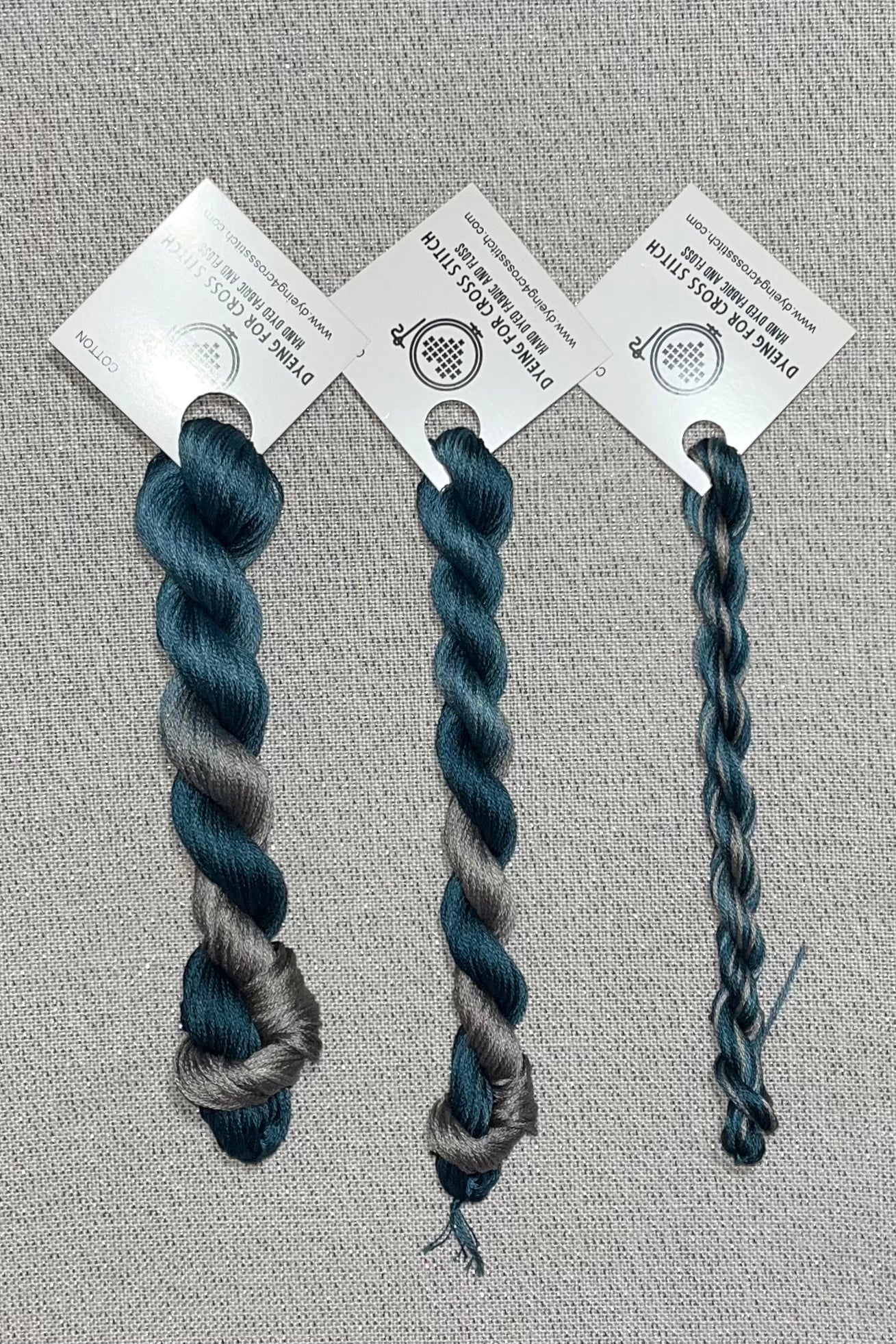 Cotton hand dyed floss - Turbulent