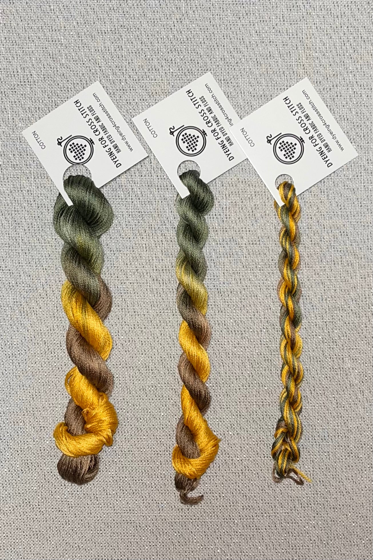 Cotton hand dyed floss - Sunflower