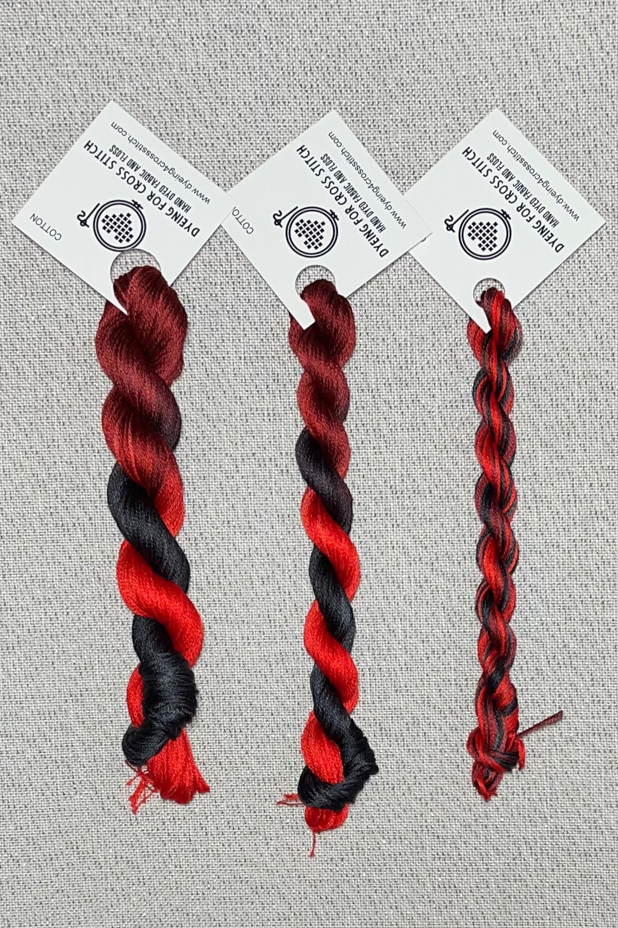 Cotton hand dyed floss - Firebane