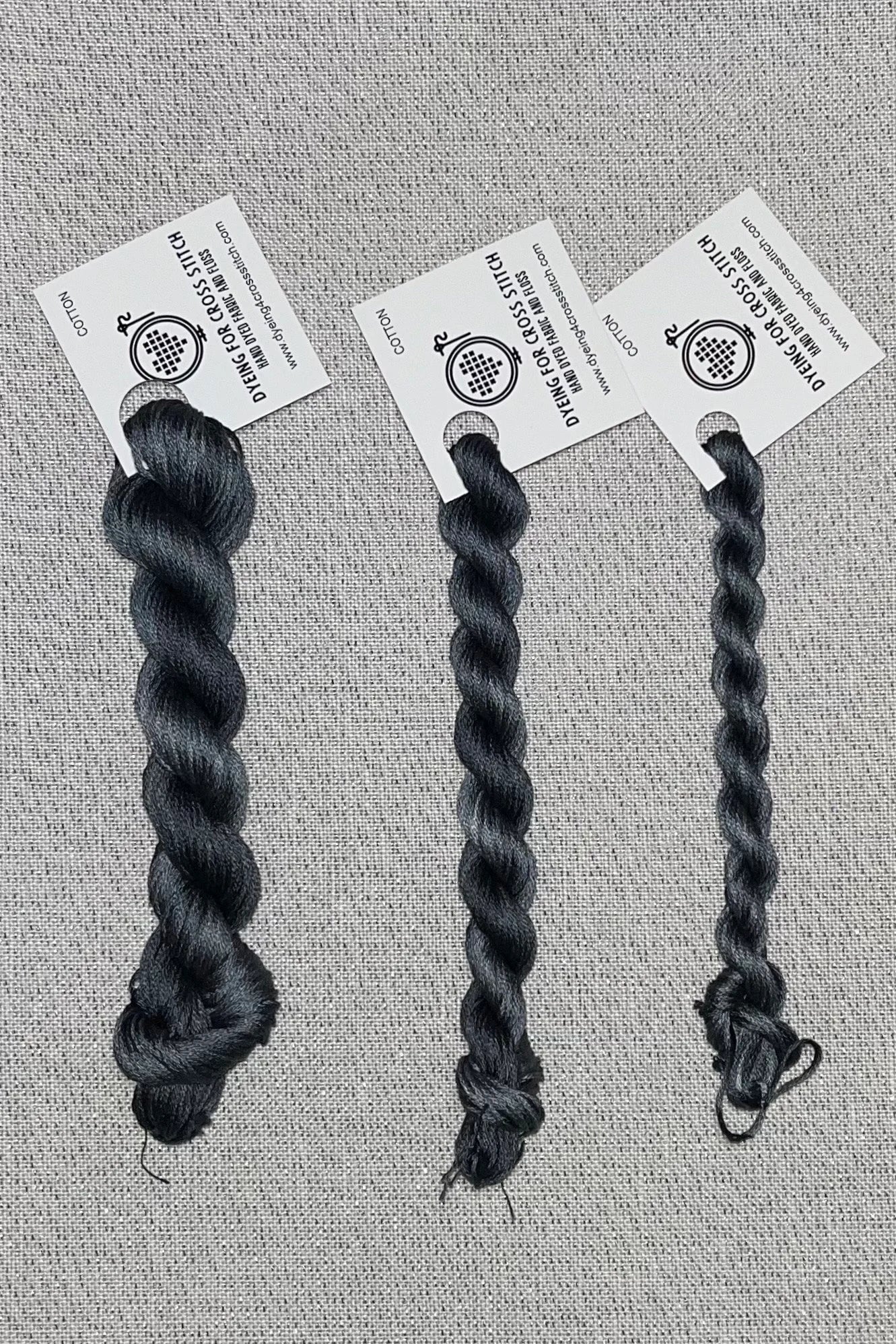 Cotton hand dyed floss - Peppercorn