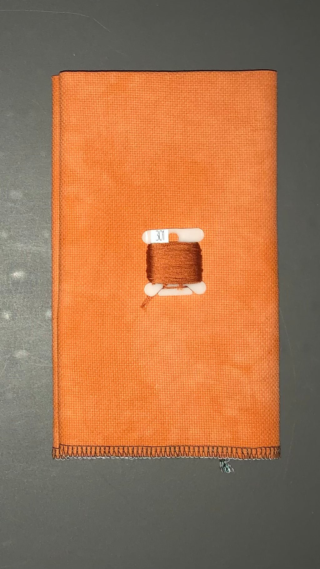 18ct aida - 18x29 - Butterscotch - Dark - Dyeing for Cross Stitch