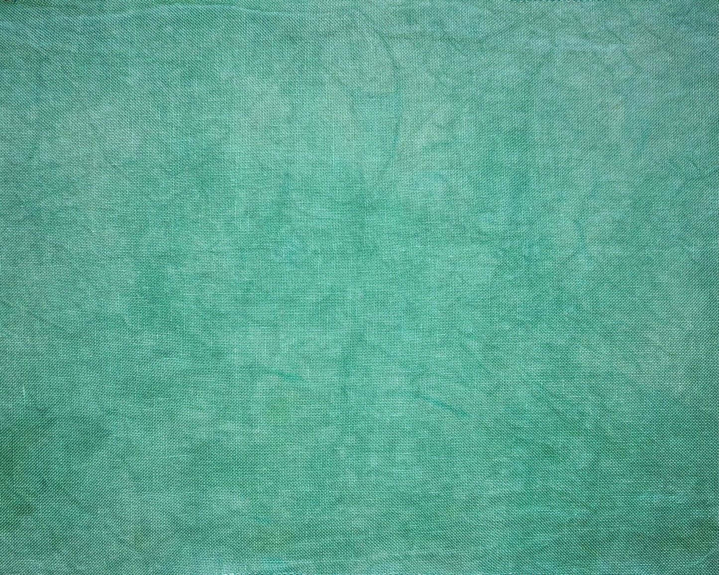 28ct linen - 13x18 - Aquas - Dyeing for Cross Stitch