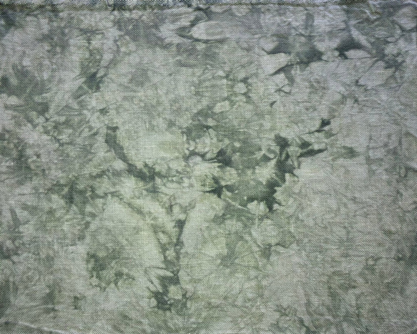 28ct linen - 13x18 - Greens I w/ gray undertones - Dyeing for Cross Stitch