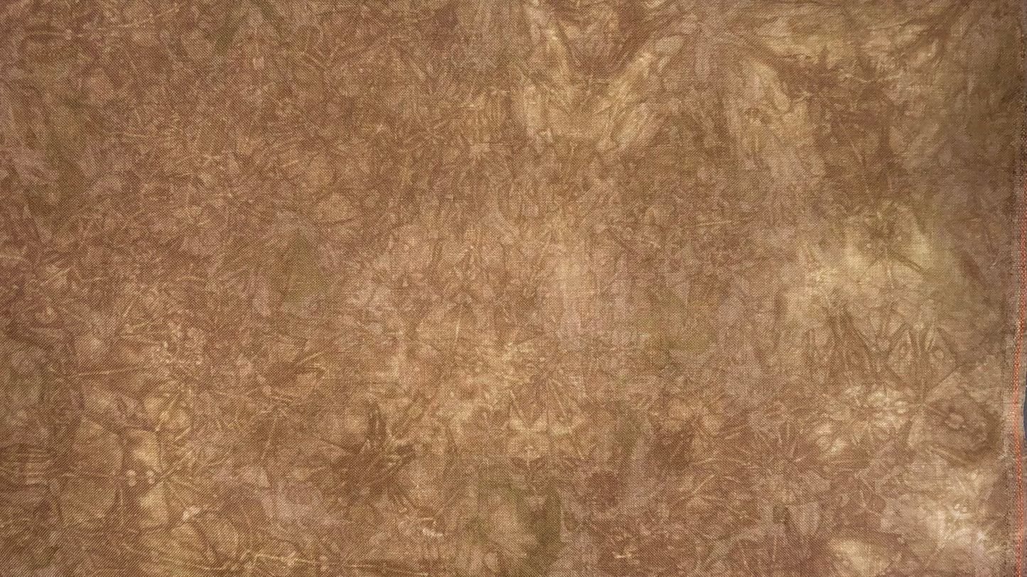 28ct linen - 18x27 - Wicker - Dark - Dyeing for Cross Stitch