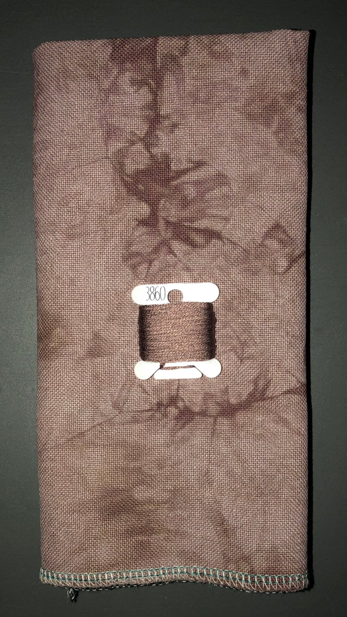28ct lugana - 18x27 - Barnwood - Dark - Dyeing for Cross Stitch