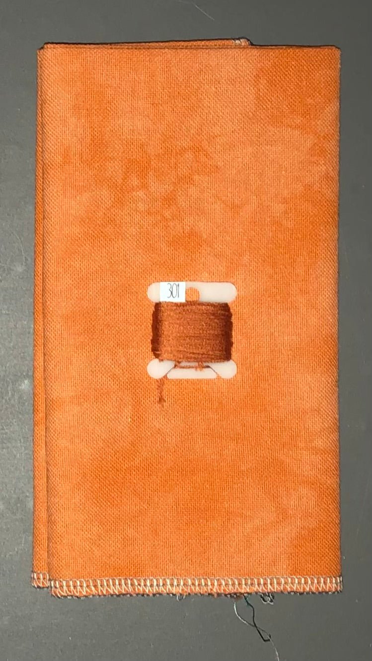 28ct lugana - 18x27 - Butterscotch - Dark - Dyeing for Cross Stitch