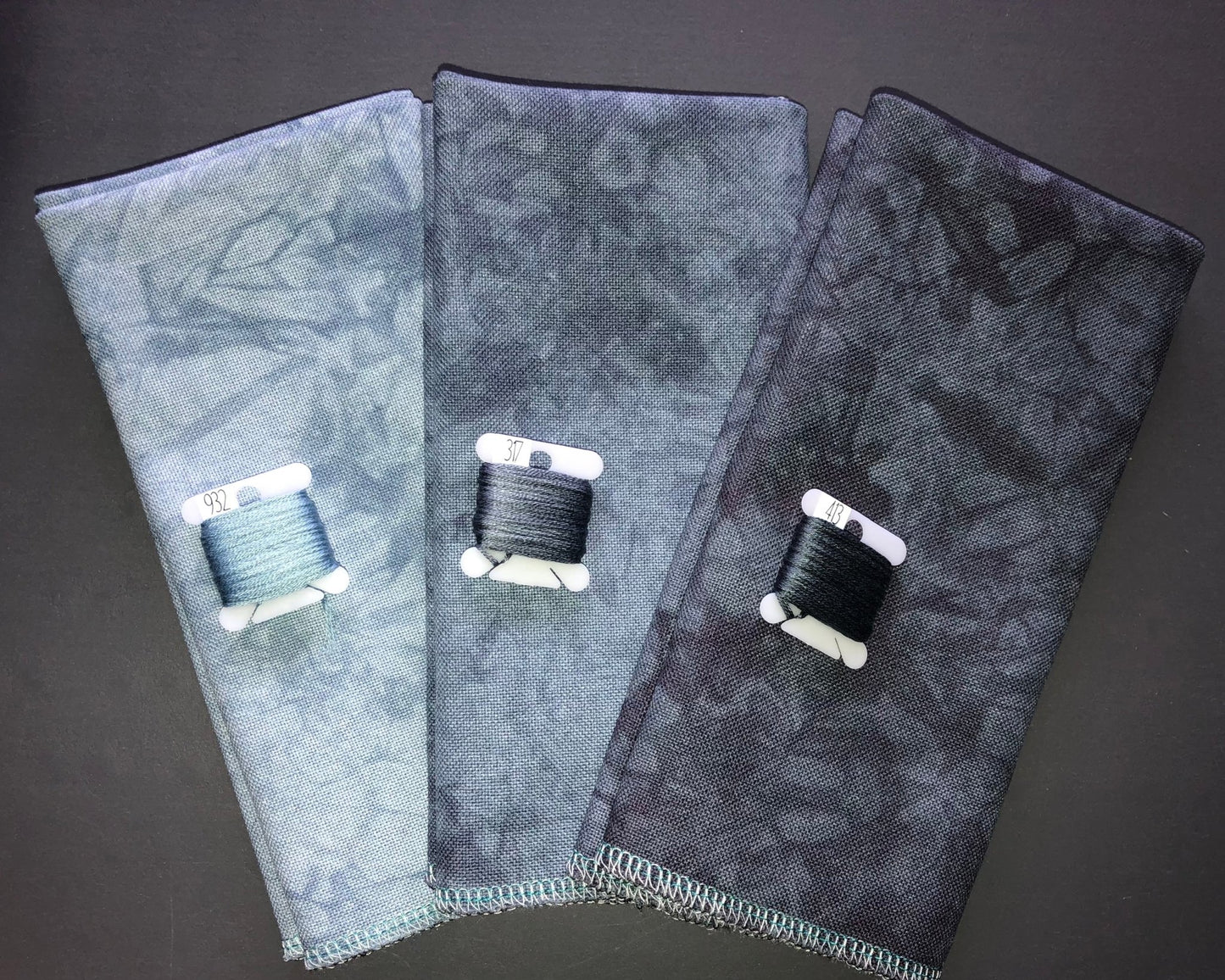 28ct lugana - 18x27 - Up in Smoke - Medium - Dyeing for Cross Stitch