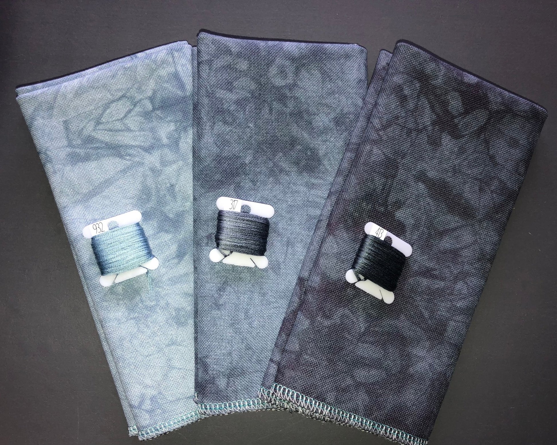 28ct lugana - 18x27 - Up in Smoke - Medium - Dyeing for Cross Stitch