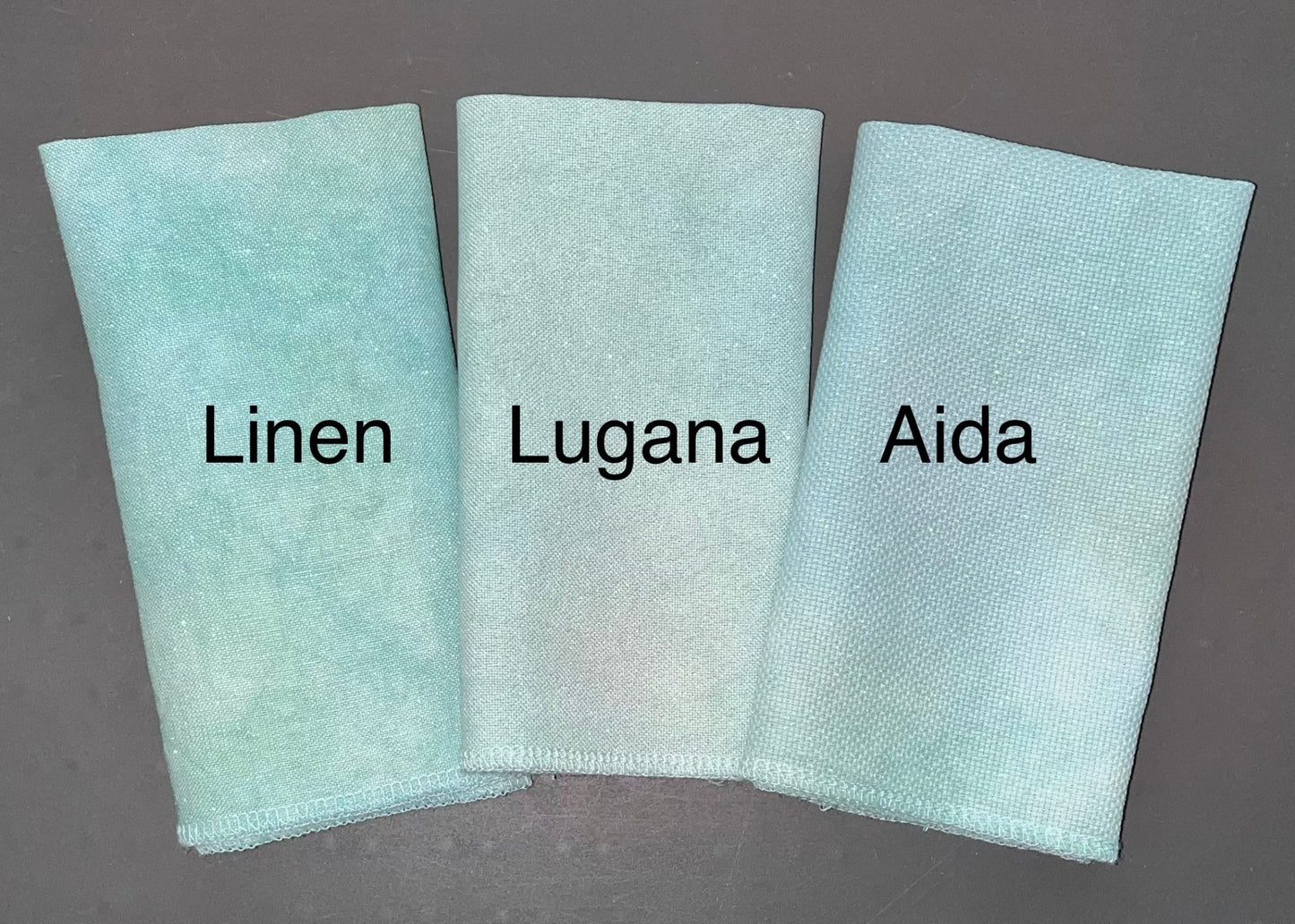 28ct opal lugana - 18x26.5 - May FOTM - Dyeing for Cross Stitch