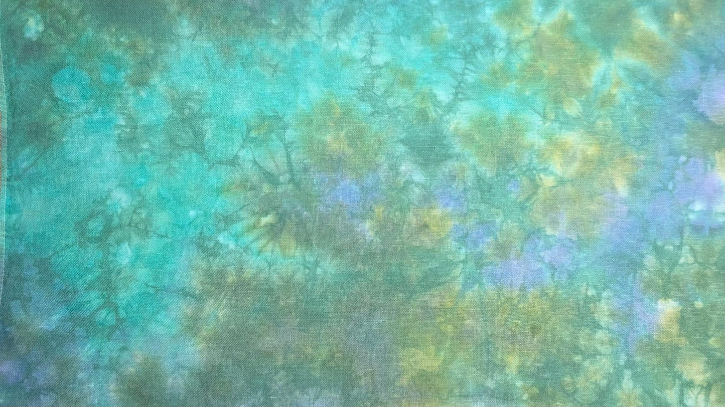 32ct linen - 18x27 - Multi Colored - Dyeing for Cross Stitch