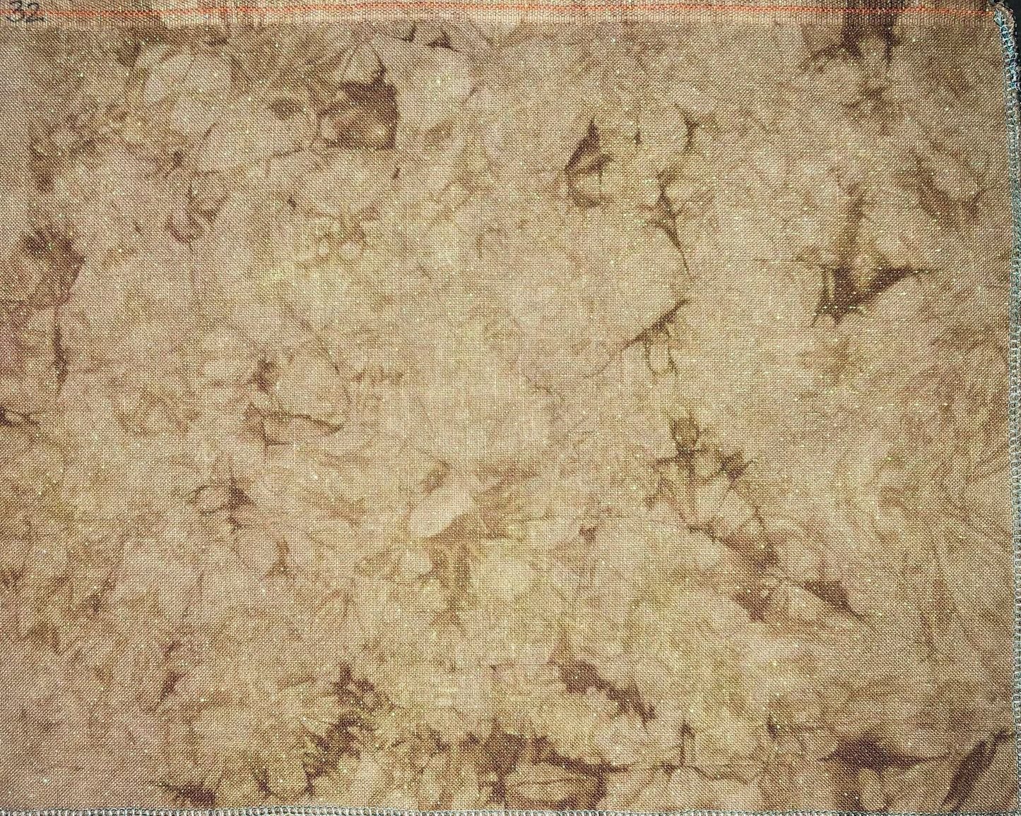 32ct linen opal - 13x18 - Tans & Browns - Dyeing for Cross Stitch