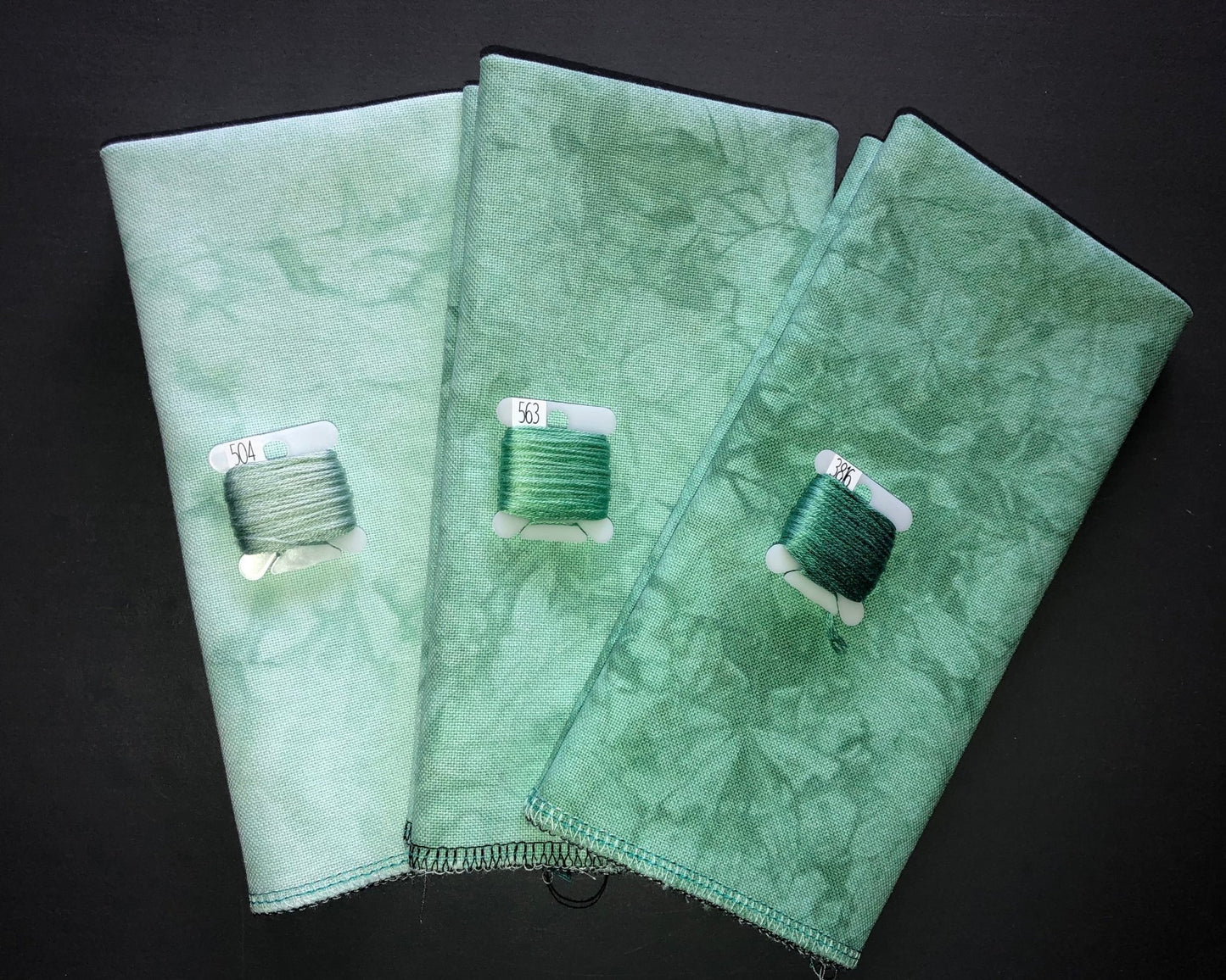 32ct lugana - 18x27 - Andes - Dark - Dyeing for Cross Stitch
