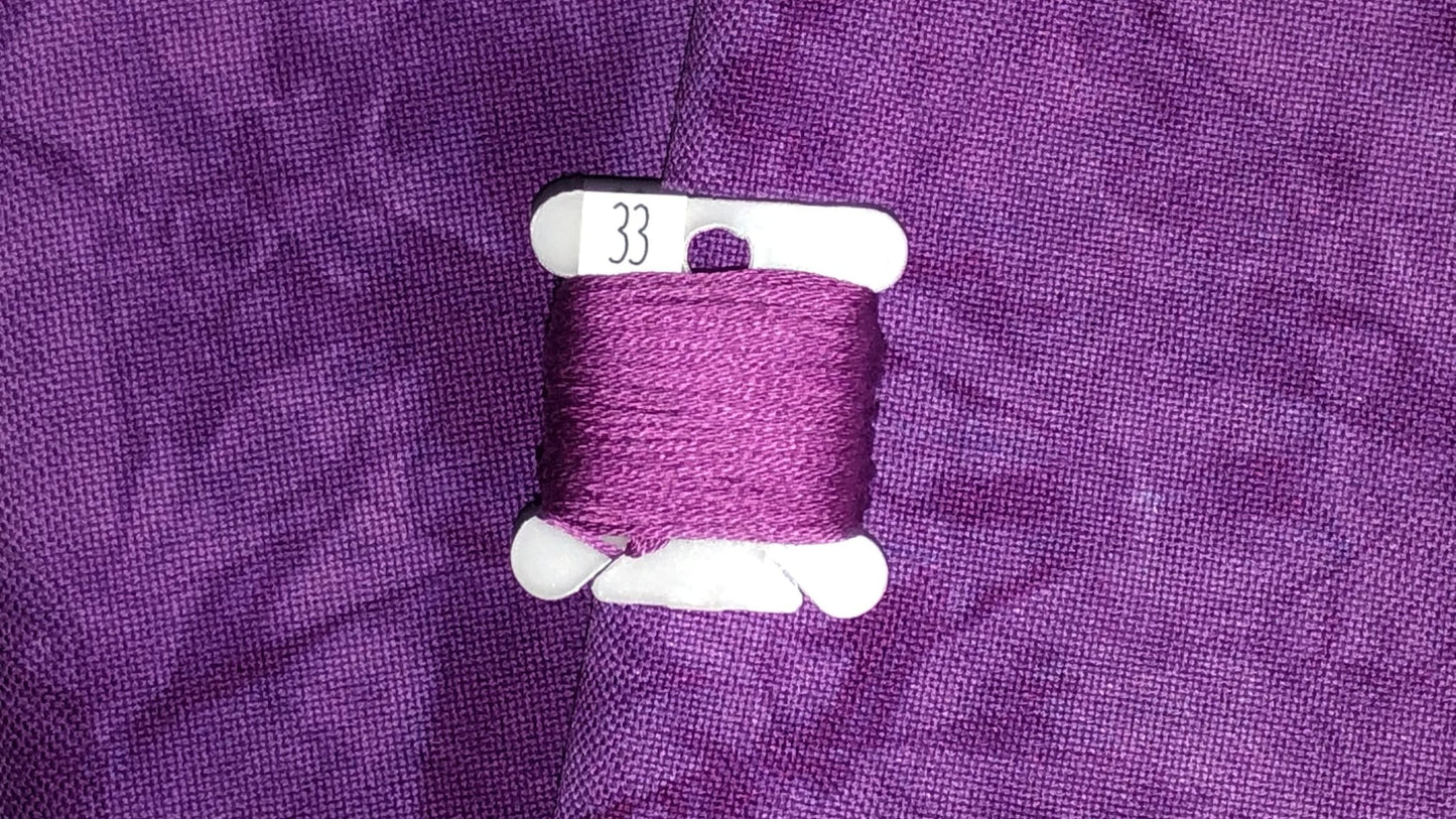 32ct lugana - 18x27 - Pansy Petal - Dark - Dyeing for Cross Stitch
