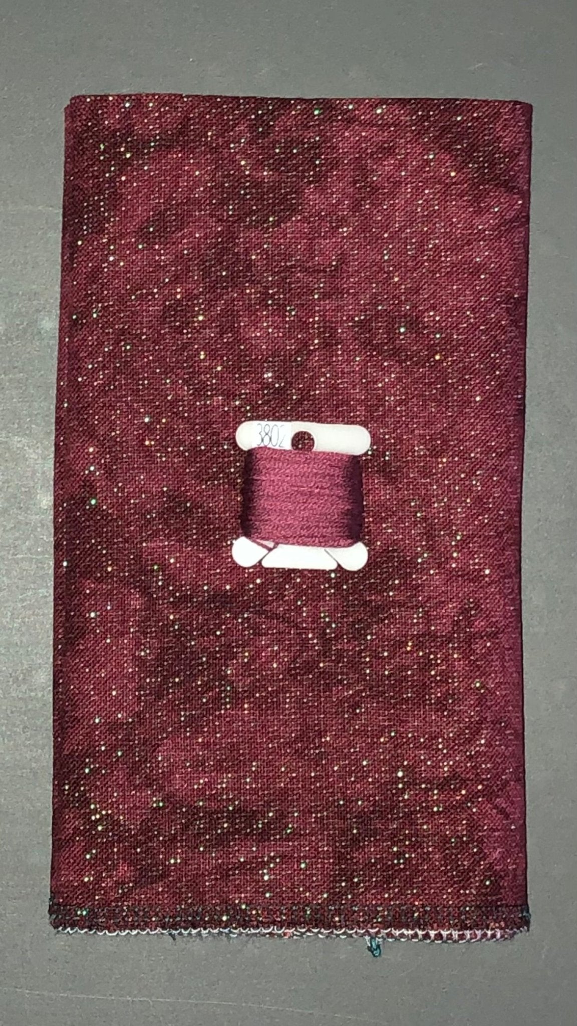 32ct opal linen - 18x27 - Cabernet - Dark - Dyeing for Cross Stitch
