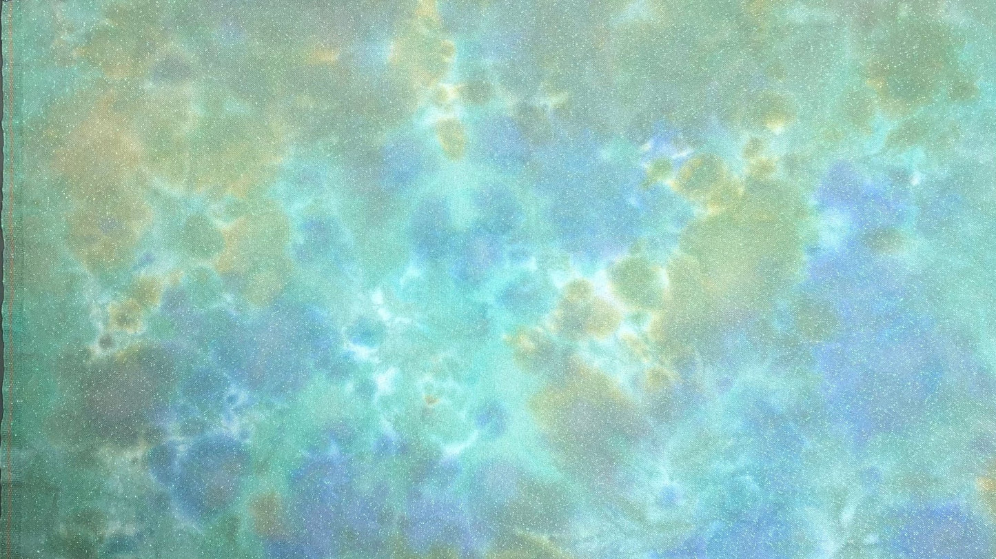 32ct opal lugana - 18x27 - Multi Colored - Dyeing for Cross Stitch