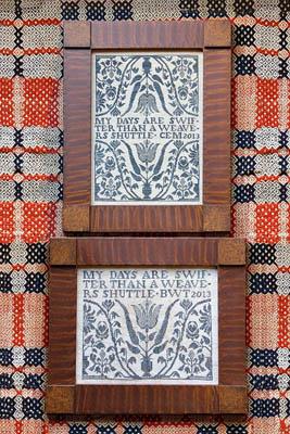 A Weaver's Shuttle - Heartstring Samplery - Dyeing for Cross Stitch