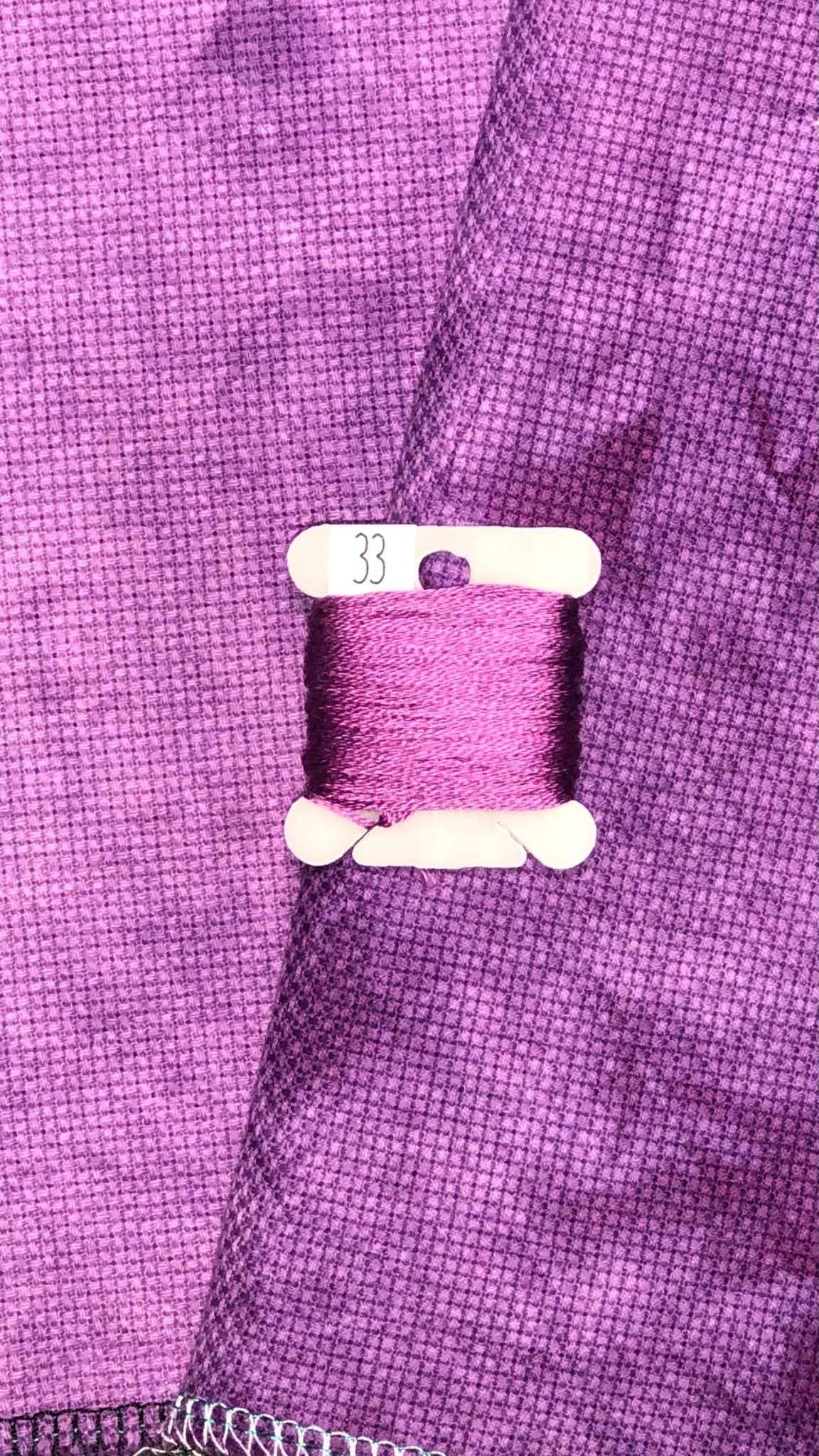 Aida - Pansy Petal - Dyeing for Cross Stitch