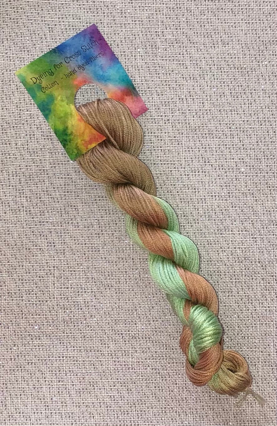 Cotton hand dyed floss - Candy Apple - Dyeing for Cross Stitch