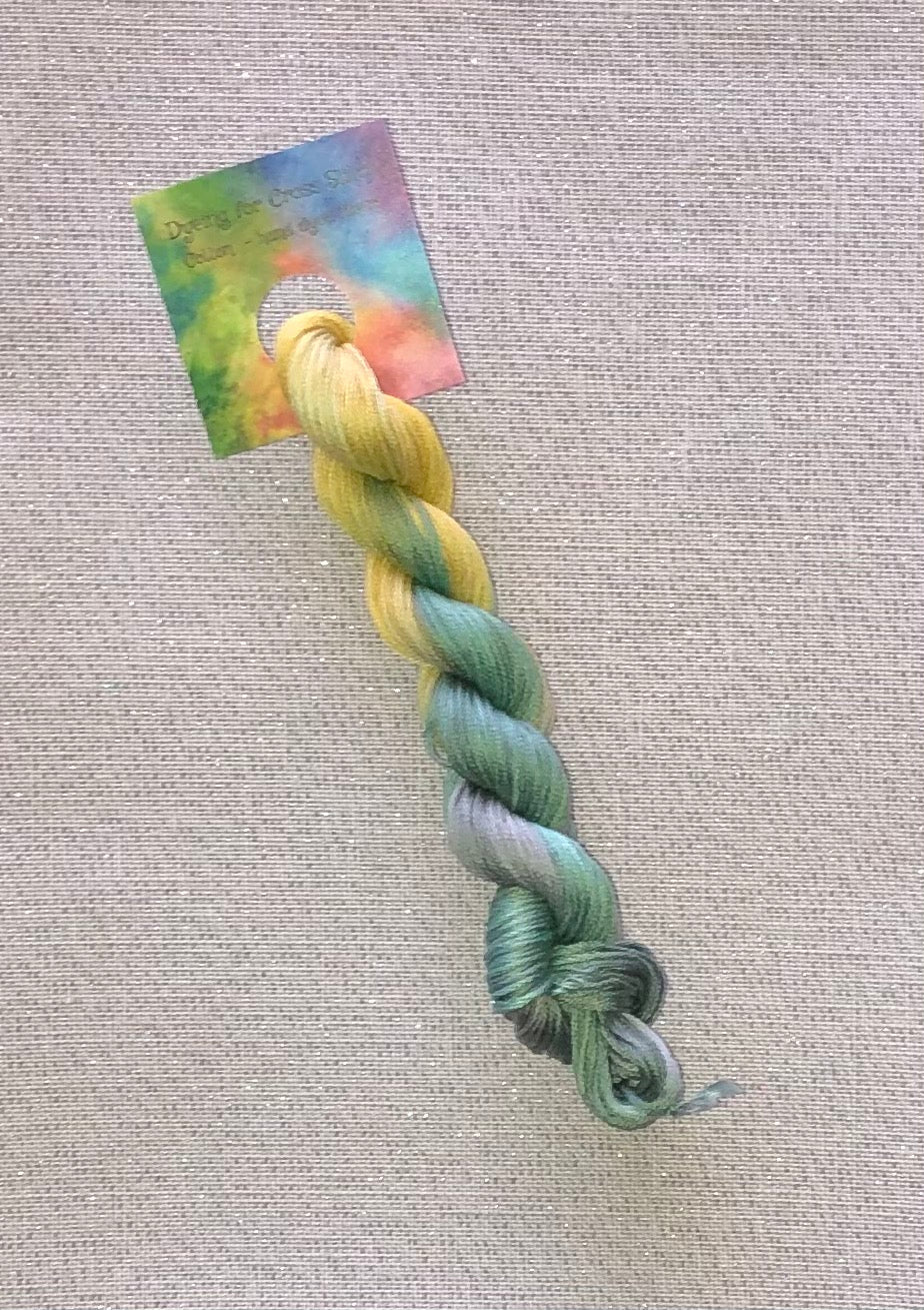 Cotton hand dyed floss - Concrete Jungle - Dyeing for Cross Stitch