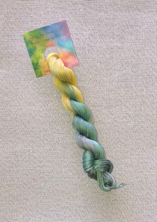 Cotton hand dyed floss - Concrete Jungle - Dyeing for Cross Stitch