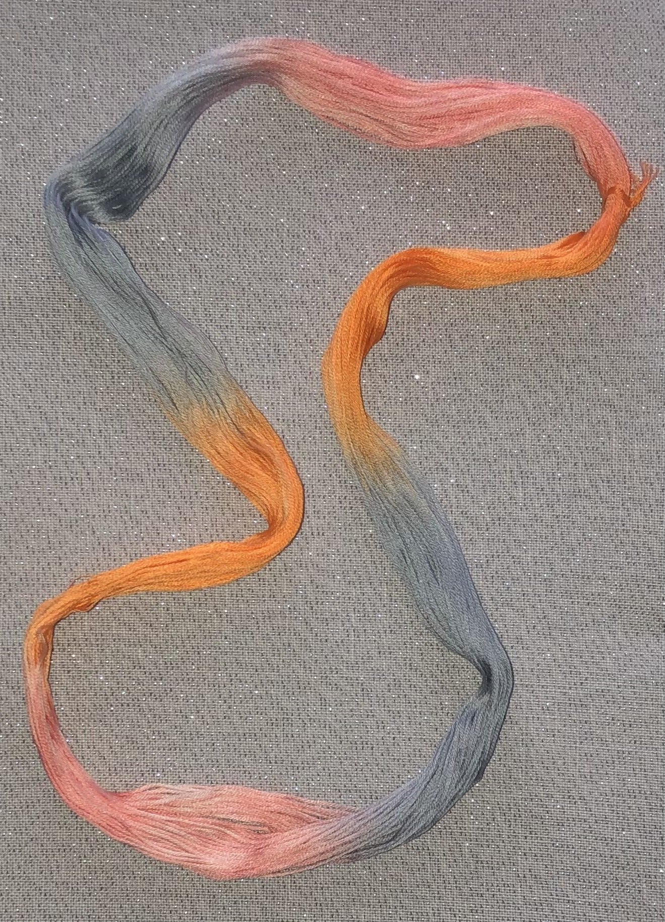 Cotton hand dyed floss - Dreamsicle - Dyeing for Cross Stitch