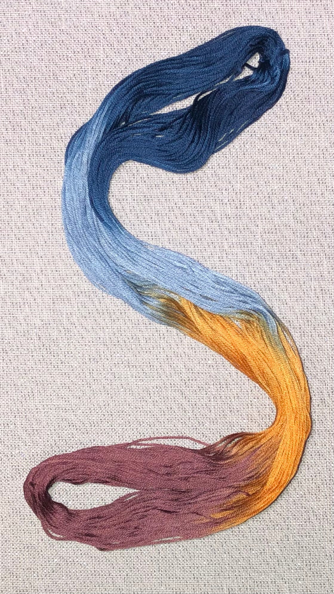 Cotton hand dyed floss - Flannel - Dyeing for Cross Stitch