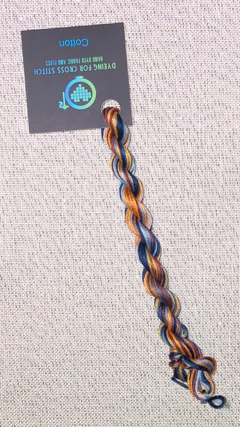 Cotton hand dyed floss - Flannel - Dyeing for Cross Stitch