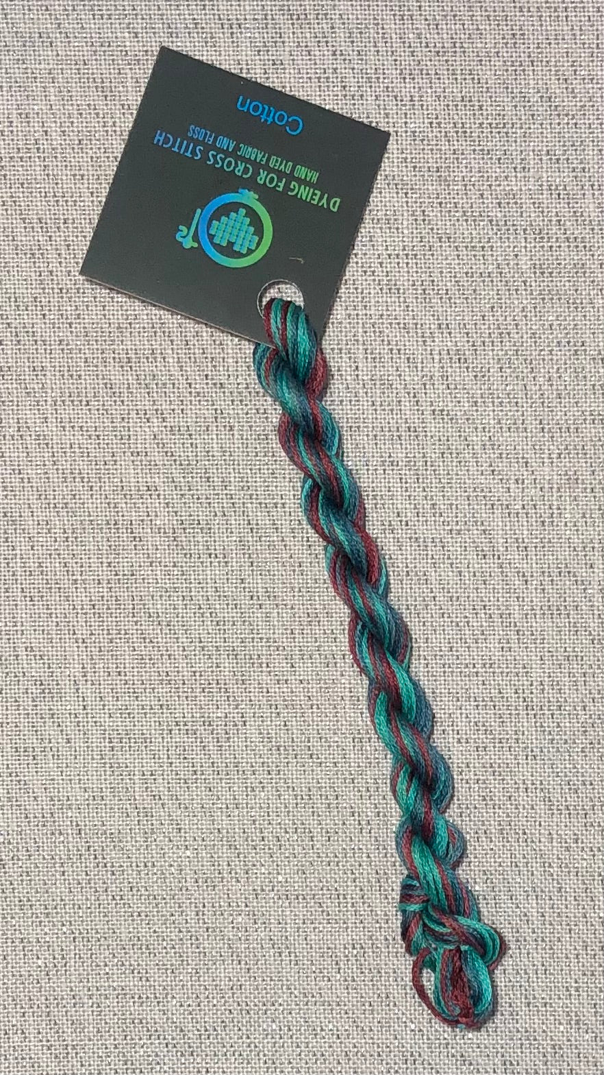 Cotton hand dyed floss - Hysteria - Dyeing for Cross Stitch