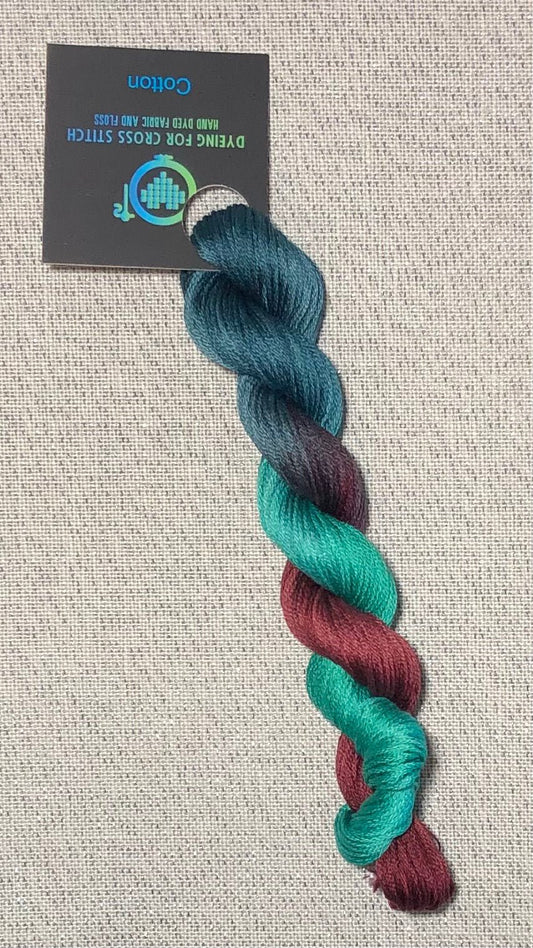 Cotton hand dyed floss - Hysteria - Dyeing for Cross Stitch