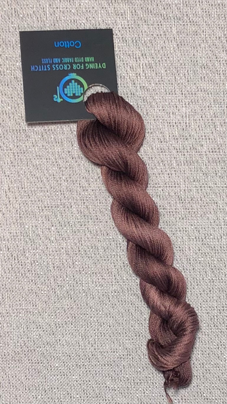 Cotton hand dyed floss - Kobicha - Dyeing for Cross Stitch