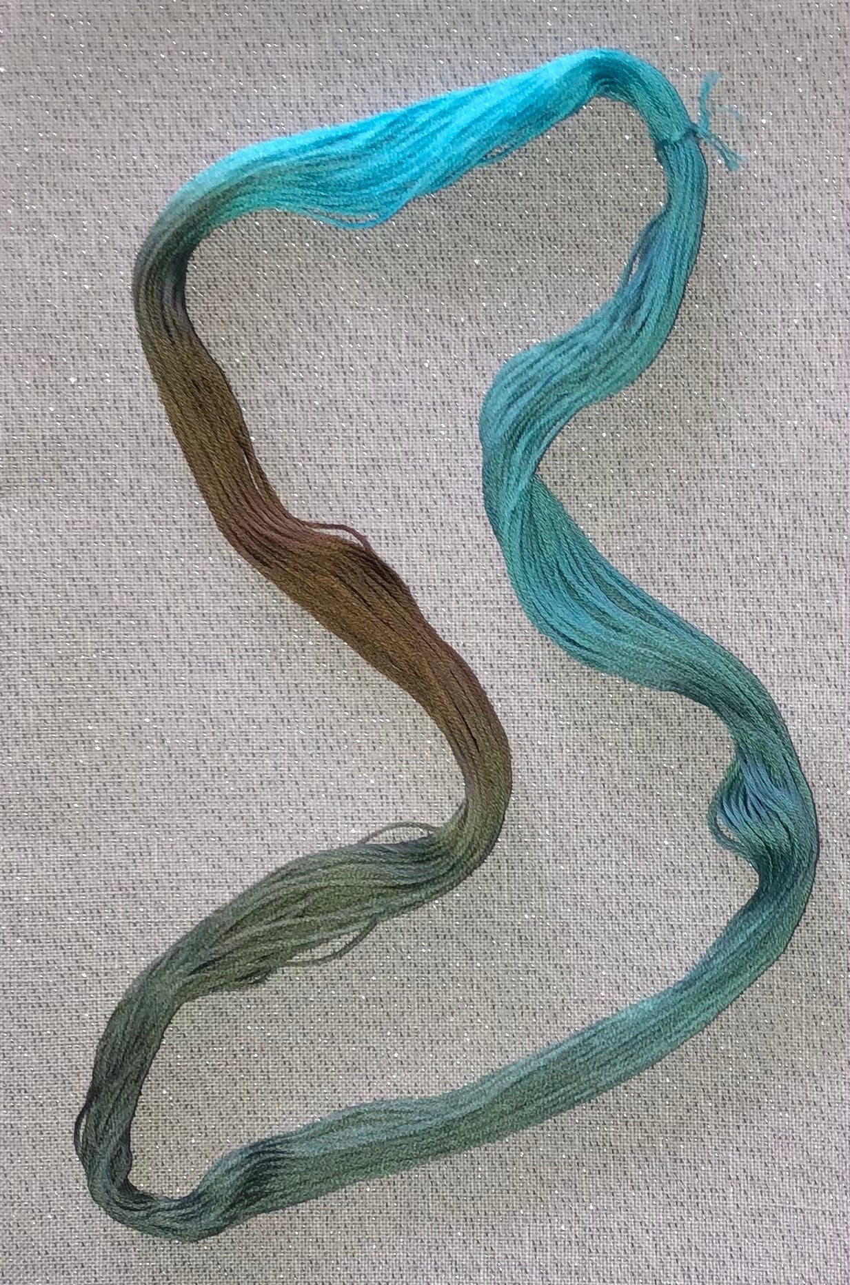 Cotton hand dyed floss - Light Earth - Dyeing for Cross Stitch