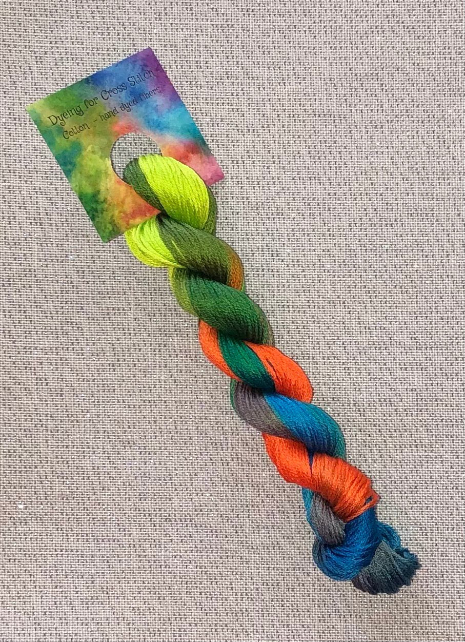 Cotton hand dyed floss - Lori - Dyeing for Cross Stitch