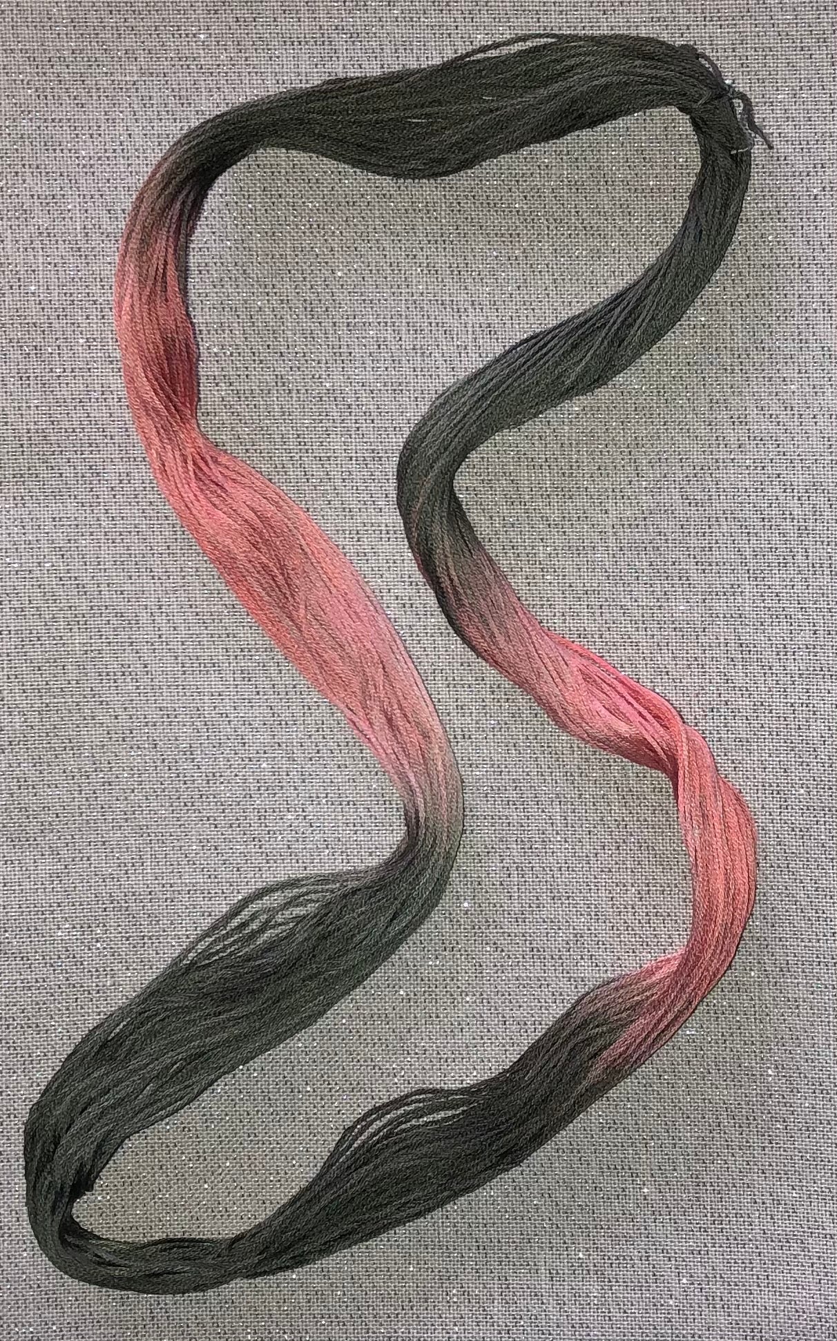 Cotton hand dyed floss - Pink Camo - Dyeing for Cross Stitch